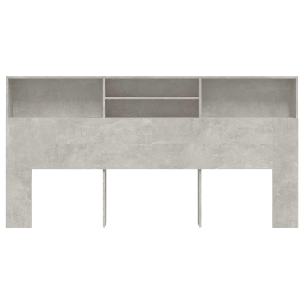 Vidaxl hoofdbordkast 200x19x103,5 cm betongrijs