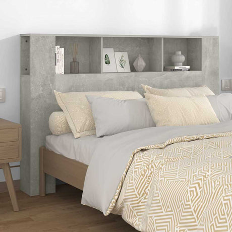 Vidaxl hoofdbordkast 160x18,5x104,5 cm betongrijs
