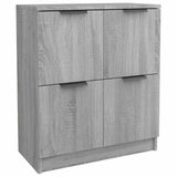 Vidaxl dressoir 60x30x70 cm bewerkt hout grijs sonoma eiken