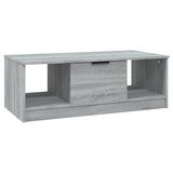 Vidaxl salontafel 102x50x36 cm bewerkt hout grijs sonoma eikenkleurig