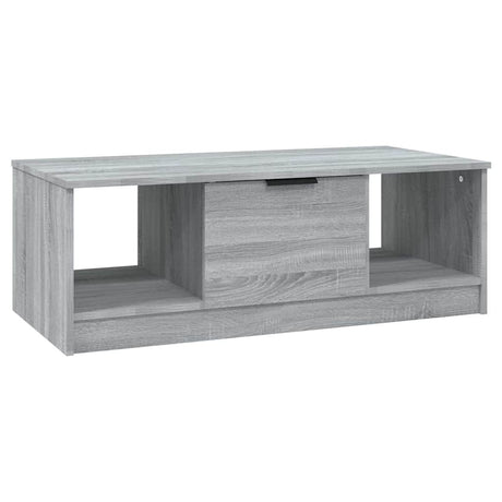 Vidaxl salontafel 102x50x36 cm bewerkt hout grijs sonoma eikenkleurig