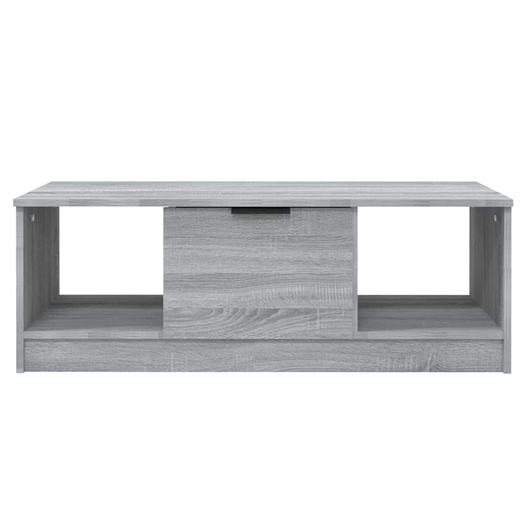 Vidaxl salontafel 102x50x36 cm bewerkt hout grijs sonoma eikenkleurig
