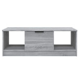 Vidaxl salontafel 102x50x36 cm bewerkt hout grijs sonoma eikenkleurig