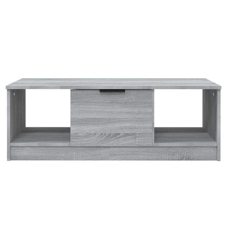 Vidaxl salontafel 102x50x36 cm bewerkt hout grijs sonoma eikenkleurig