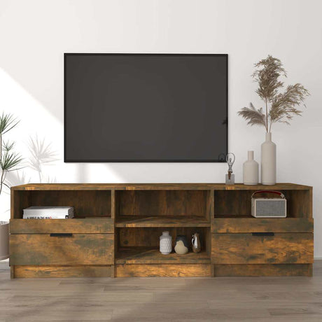 Vidaxl tv-meubel 150x33,5x45 cm bewerkt hout gerookt eikenkleurig