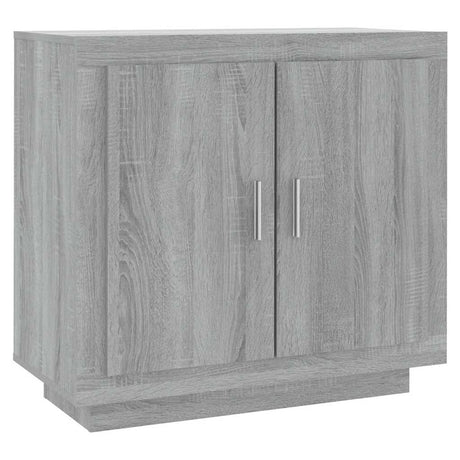Vidaxl dressoir 80x40x75 cm bewerkt hout grijs sonoma eikenkleurig