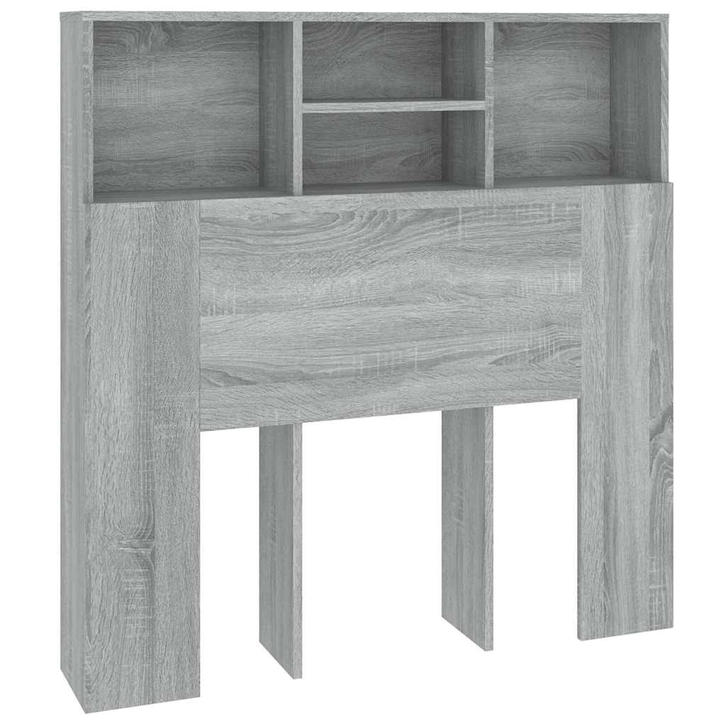 Vidaxl hoofdbordkast 100x19x103,5 cm grijs sonoma eikenkleurig