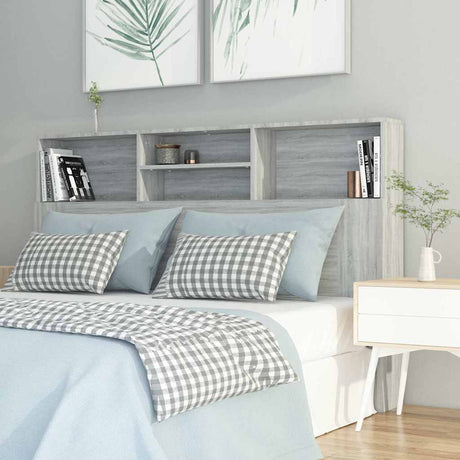 Vidaxl hoofdbordkast 160x19x103,5 cm grijs sonoma eikenkleurig