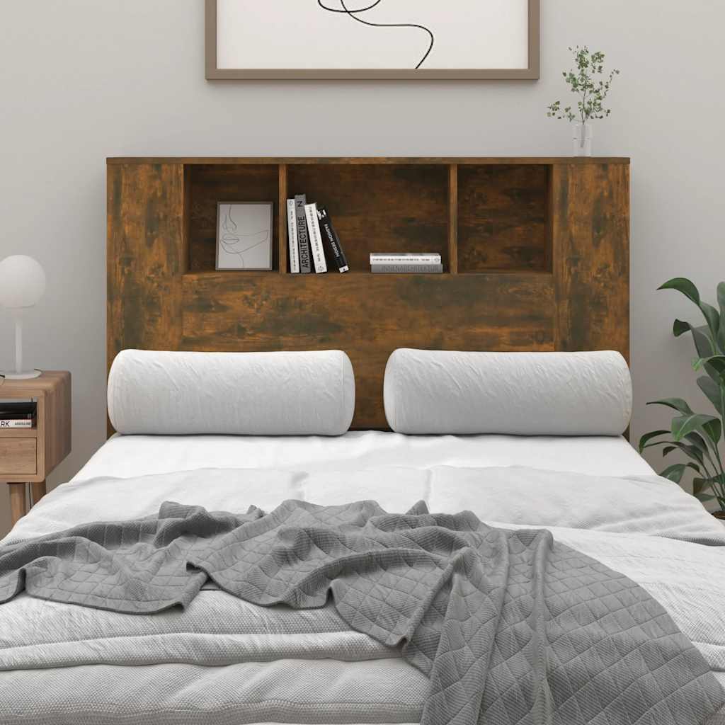 Vidaxl hoofdbordkast 120x18,5x102,5 cm gerookt eikenkleurig