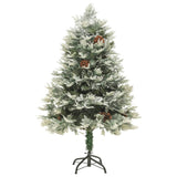 Vidaxl Christmas Tree s LED a borovicovými kužely 150 cm PVC a PE Green