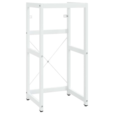 Vidaxl wastafelframe met inbouwwastafel ijzer wit
