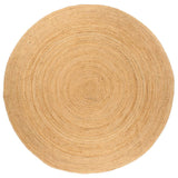 Vidaxl Carpet around 210 cm braided jute