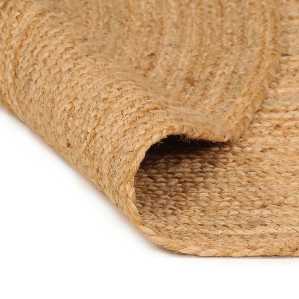 Vidaxl Carpet around 210 cm braided jute