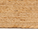 Vidaxl Carpet around 210 cm braided jute