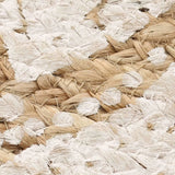 Vidaxl Carpet with print around 240 cm braided jute