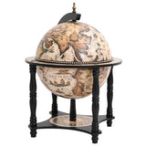 Vidaxl globebar massief eucalyptushout zwart