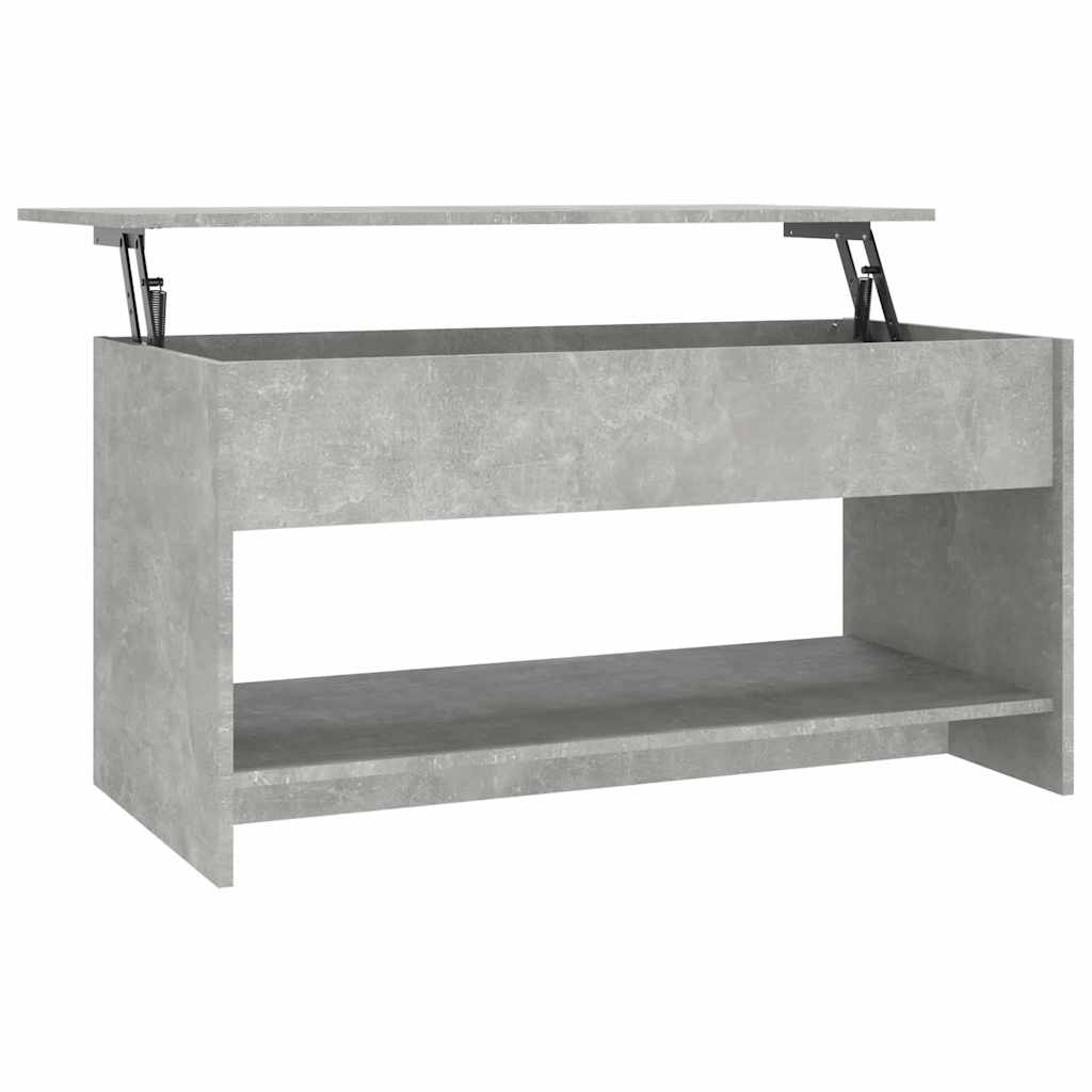 Vidaxl salontafel 102x50x52,5 cm bewerkt hout betongrijs