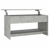 Vidaxl salontafel 102x50x52,5 cm bewerkt hout betongrijs