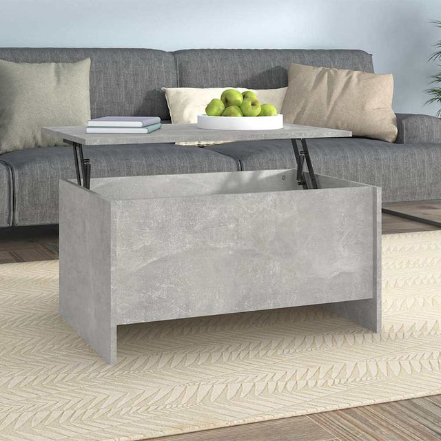 Vidaxl salontafel 80x55,5x41,5 cm bewerkt hout betongrijs
