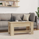 Vidaxl salontafel 101x49x52 cm bewerkt hout sonoma eikenkleurig