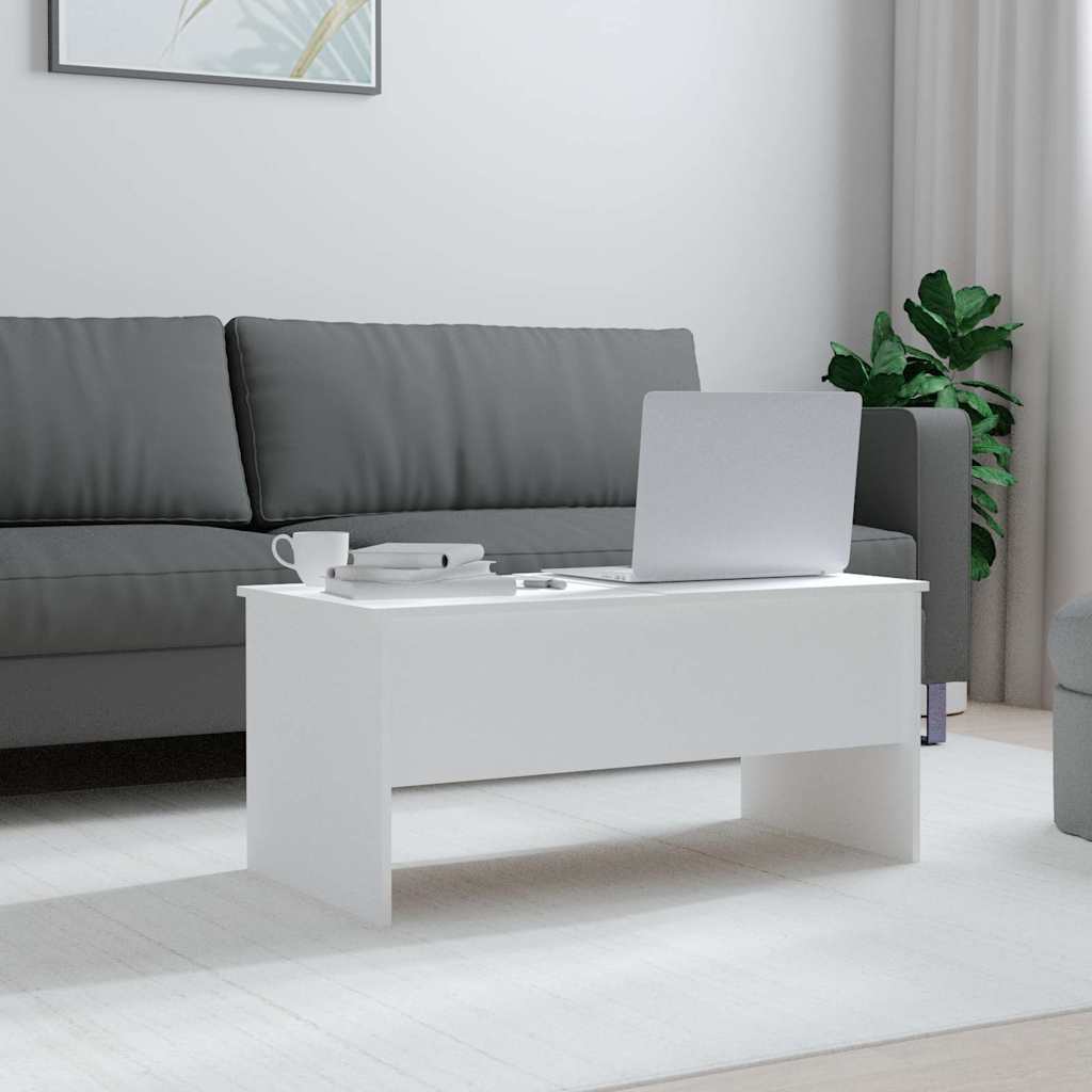 Vidaxl salontafel 102x50,5x46,5 cm bewerkt hout wit