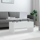 Vidaxl salontafel 102x50,5x46,5 cm bewerkt hout wit