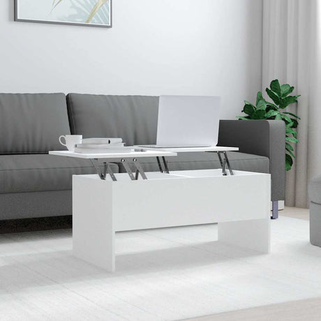 Vidaxl salontafel 102x50,5x46,5 cm bewerkt hout wit