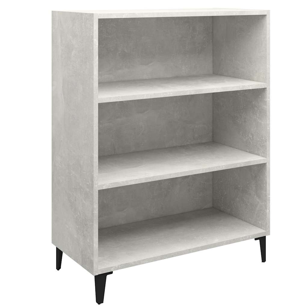 Vidaxl dressoir 69,5x32,5x90 cm bewerkt hout betongrijs