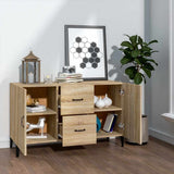 Vidaxl dressoir 100x36x60 cm bewerkt hout sonoma eikenkleurig