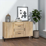 Vidaxl dressoir 100x36x60 cm bewerkt hout sonoma eikenkleurig