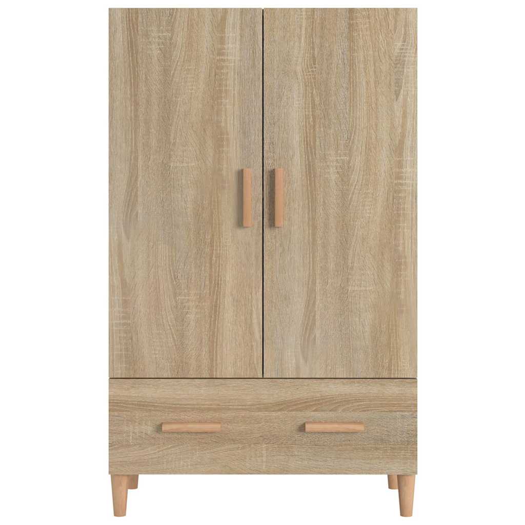 Vidaxl hoge kast 70x31x115 cm bewerkt hout sonoma eikenkleurig