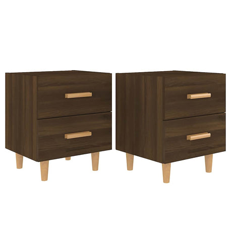 Vidaxl nachtkastjes 2 st 40x35x47,5 cm bruin eikenkleur