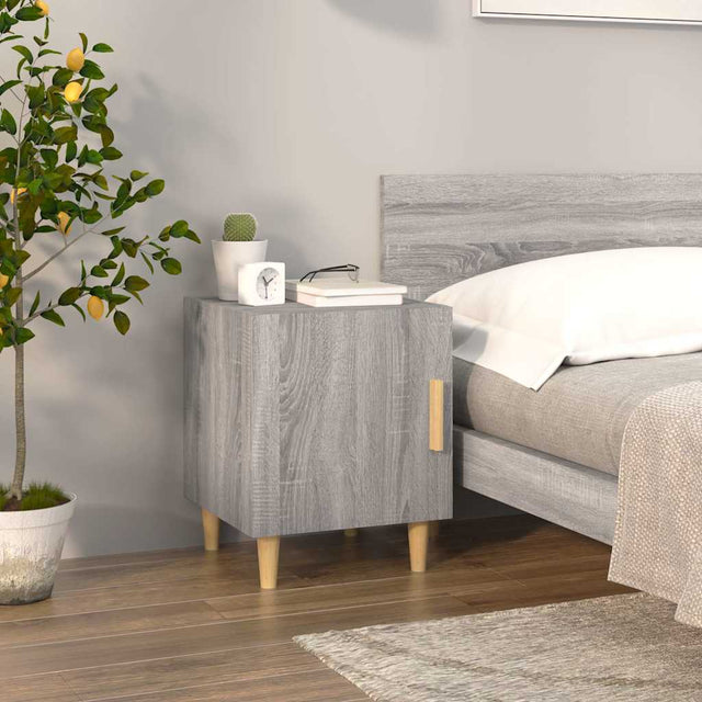 Vidaxl nachtkastje bewerkt hout grijs sonoma eikenkleurig