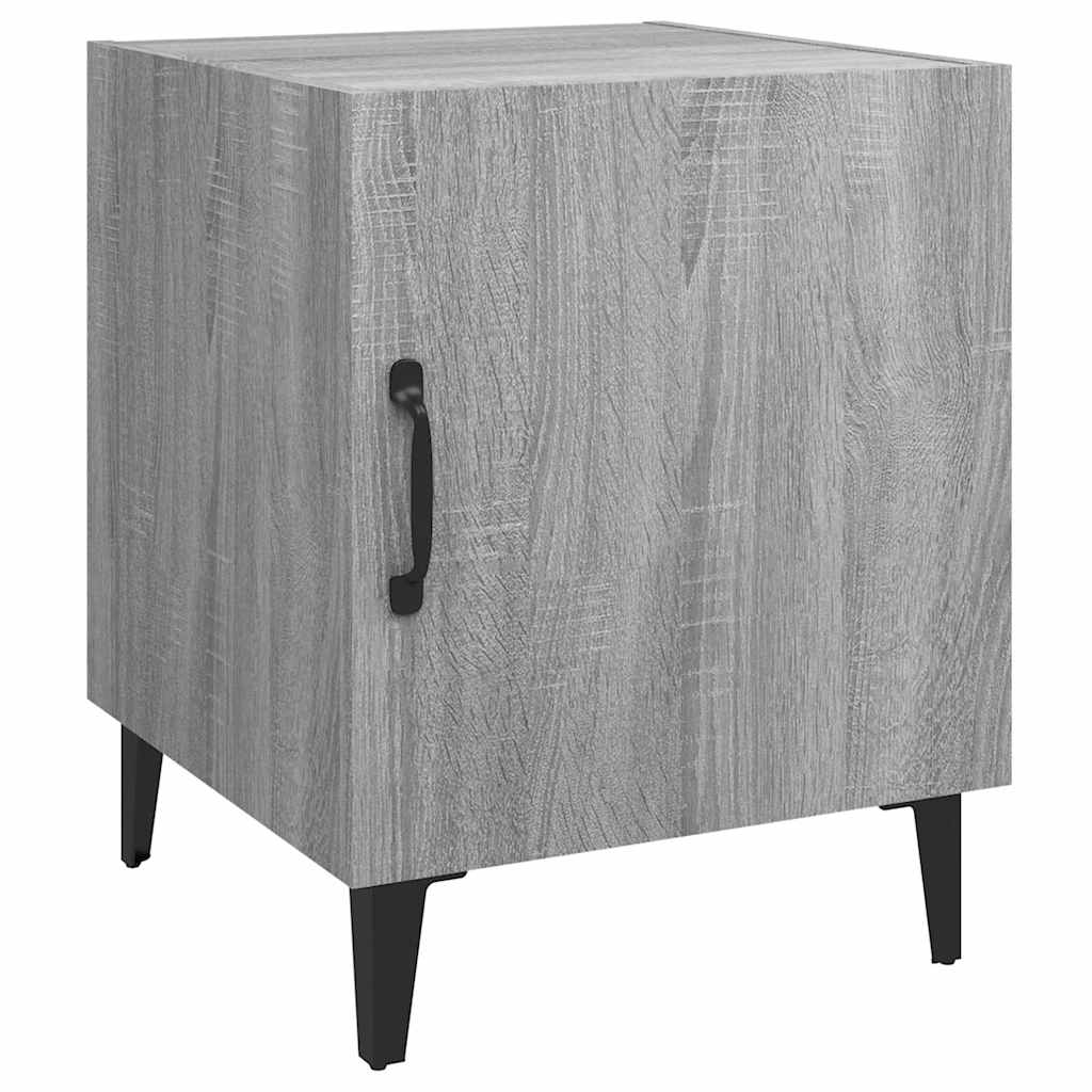 Vidaxl nachtkastjes 2 st bewerkt hout grijs sonoma eikenkleurig