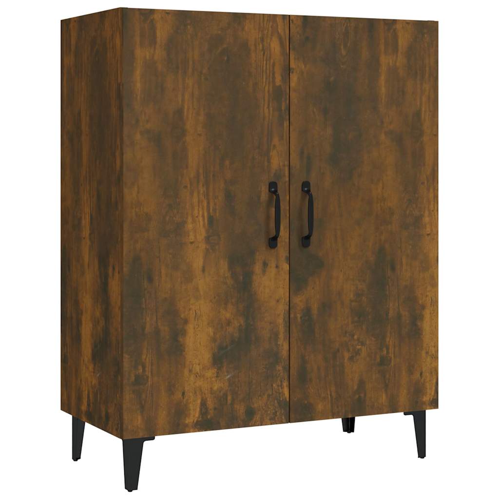 Vidaxl dressoir 70x34x90 cm bewerkt hout gerookt eikenkleurig