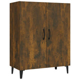 Vidaxl dressoir 70x34x90 cm bewerkt hout gerookt eikenkleurig