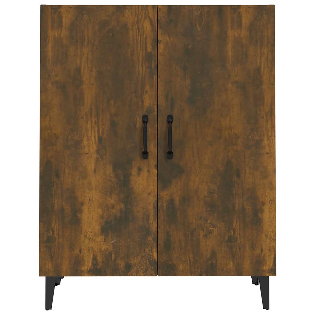 Vidaxl dressoir 70x34x90 cm bewerkt hout gerookt eikenkleurig