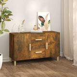Vidaxl dressoir 100x36x60 cm bewerkt hout gerookt eikenkleurig