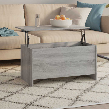 Vidaxl salontafel 102x55,5x52,5 cm bewerkt hout grijs sonoma eiken