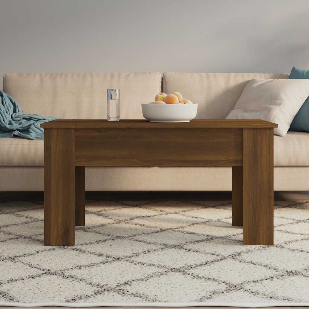 Vidaxl salontafel 101x49x52 cm bewerkt hout bruin eikenkleur