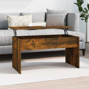 Vidaxl salontafel 102x50,5x52,5 cm bewerkt hout gerookt eikenkleurig