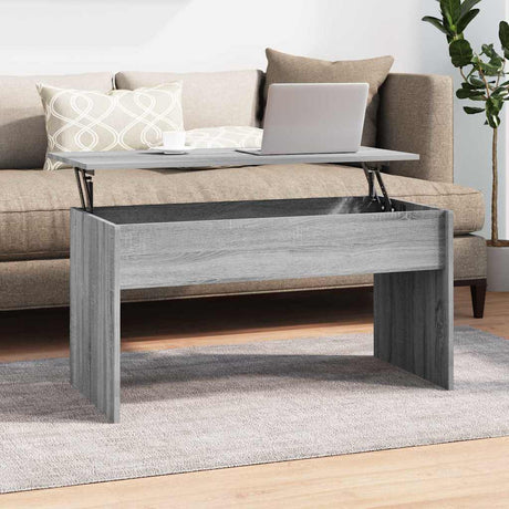 Vidaxl salontafel 102x50,5x52,5 cm bewerkt hout grijs sonoma eiken