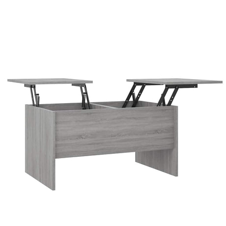 Vidaxl salontafel 80x50x42,5 cm bewerkt hout grijs sonoma eikenkleurig