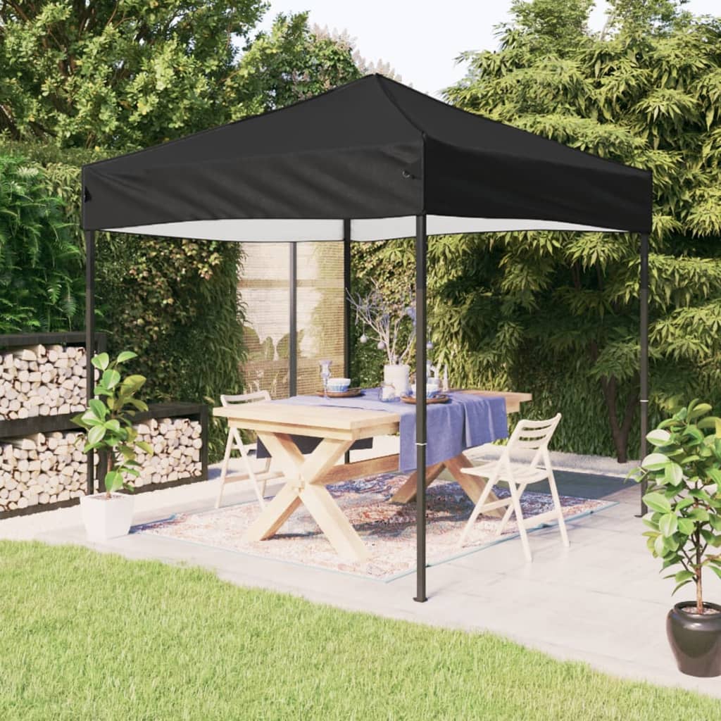 Vidaxl Partytent Foldable 2x2 M Black