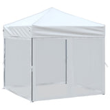 Vidaxl partytent inklapbaar met zijwanden 2x2 m wit