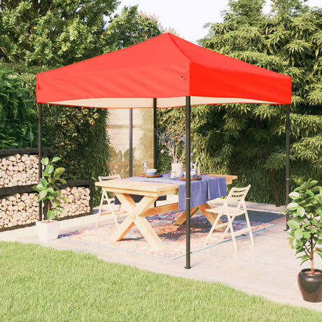 Vidaxl partytent inklapbaar 3x3 m rood