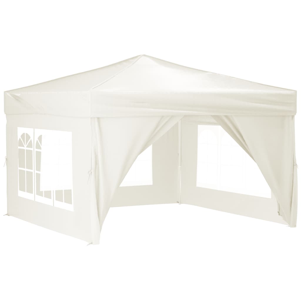 Vidaxl PartyTent plegable con paredes laterales de 3x3 m de crema