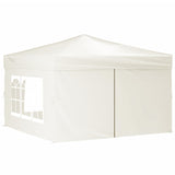 Vidaxl PartyTent plegable con paredes laterales de 3x3 m de crema