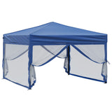 Vidaxl Partytent zložljivo s stranskimi stenami 3x3 m modra