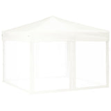 Vidaxl partytent inklapbaar met zijwanden 3x3 m wit